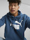 Big Logo Sweatshirt With Blue Hood