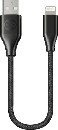 Forever USB-A zu Lightning Kabel Schwarz 0.2m