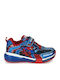 Spiderman Παιδικά Sneakers Ανατομικά με Σκρατς Navy Μπλε