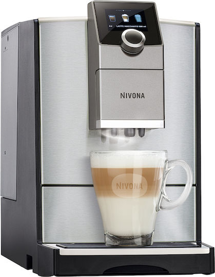 Nivona Romatica 799 Αυτόματη Μηχανή Espresso 1450W Πίεσης 15bar για Cappuccino με Μύλο Άλεσης Ασημί