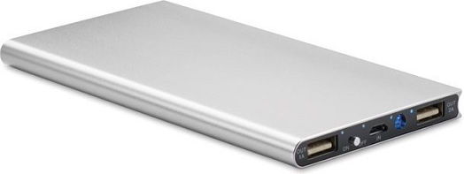 Philips MO8839 Power Bank 8000mAh Ασημί