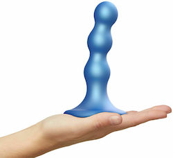 Strap On Me Dildo Plug Balls Small Metallic Blue