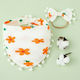Morven Bandana material textil cu buton Alb / P...
