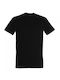 Kids Moda Herren T-Shirt Kurzarm Schwarz