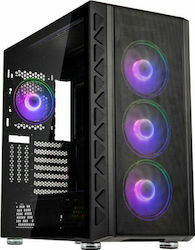 Kolink Citadel Mesh ARGB Full Tower Computer Case with Window Panel Black