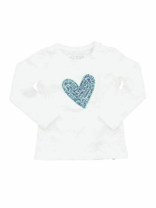 Guess Kids Blouse Long Sleeve White