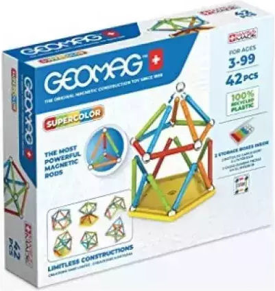 Geomag Μαγνητικό Παιχνίδι Κατασκευών Supercolor Paneler για Παιδιά 3+ Ετών