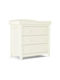 Mia Baby Dresser with 3 Drawers White 95.5x50x95cm