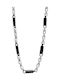 Visetti Two-tone Chain Neck made of Steel Thin Thickness 4.1mm and Length 50cm