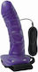Adam & Eve Universal Hollow Strap-On Gurtzeug mit Dildo 15cm und Vibration in Lila Farbe