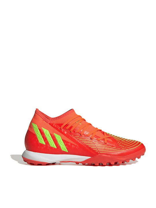 adidas Predator Edge.3 Football Shoes with Molded Cleats Solar Red / Team Solar Green / Core Black