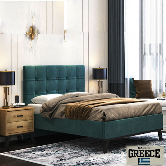 No79 Doppelbett für Matratze 150x200cm Petrol Blau No79 Doppelbett für Matratze 150x200cm Petrol Blau