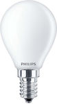 Philips Λάμπα LED για Ντουί E14 Θερμό Λευκό 470lm Dimmable
