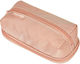 Pelikan Quattro Twill Rose Pencil Case Barrel with 2 Compartments Somon