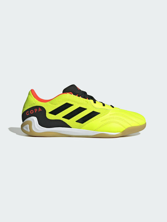 Adidas Copa Sense.3 IN Χαμηλά Ποδοσφαιρικά Παπούτσια Σάλας Team Solar Yellow / Core Black / Solar Red