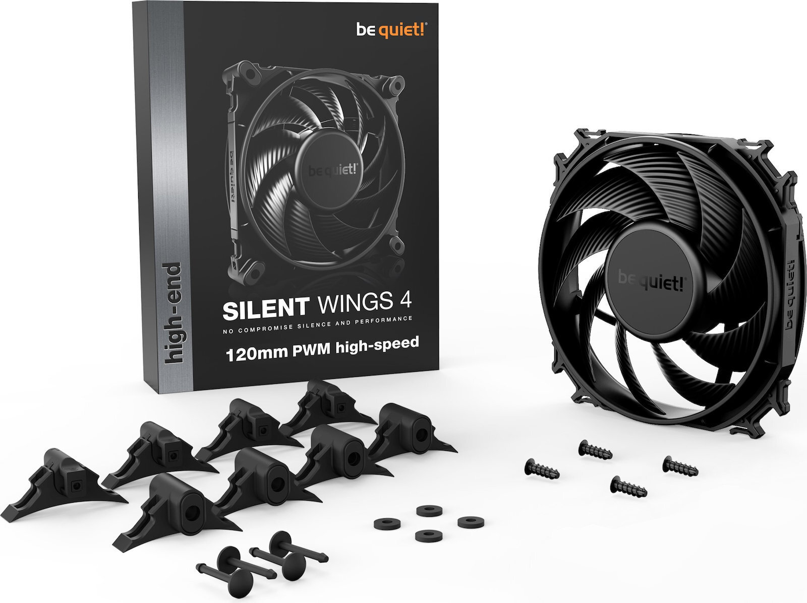 Be Quiet Silent Wings 4 Case Fan 120mm με Σύνδεση 4-Pin PWM