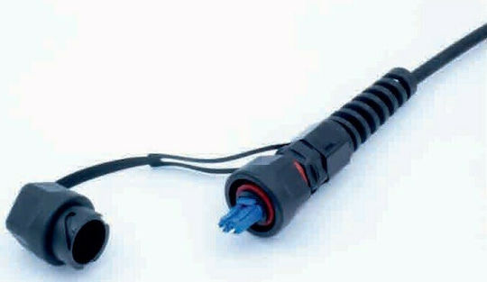 Central Optische Faser Ethernet-Netzwerkkabel 100m Schwarz