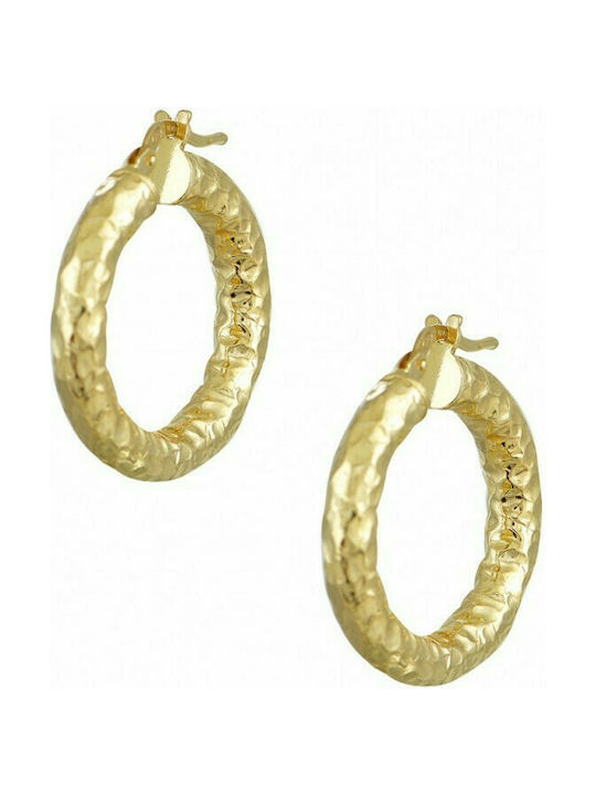 Earrings Hoops made of Silver Gold Plated