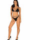 Cobra Nive Set Set Bikini Τριγωνάκι & String Animal Print Μαύρο