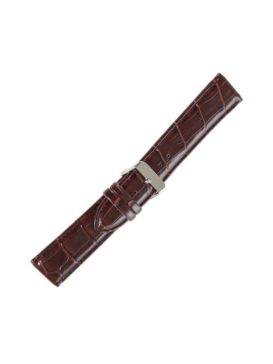 Tzevelion Leather Strap Brown 22mm