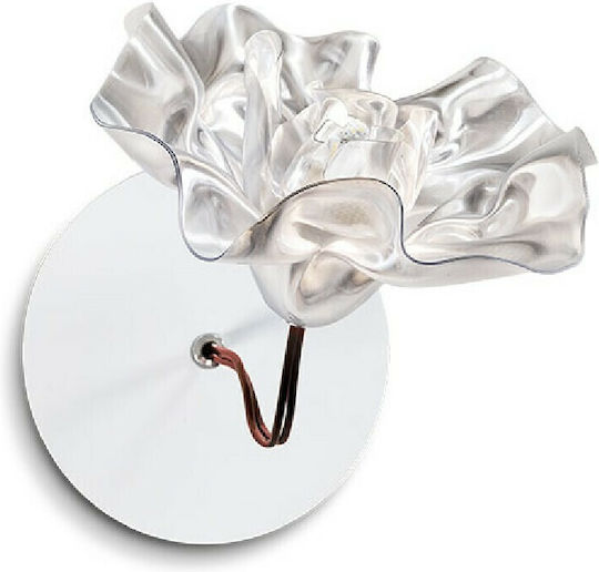 Slamp Lafleur Modern Leuchte Wand mit Fassung G4 Weiß 18x18x16cm