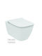 Ideal Standard i.Life b Rimless Wall-Mounted Toilet that Includes Slim Soft Close Cover White