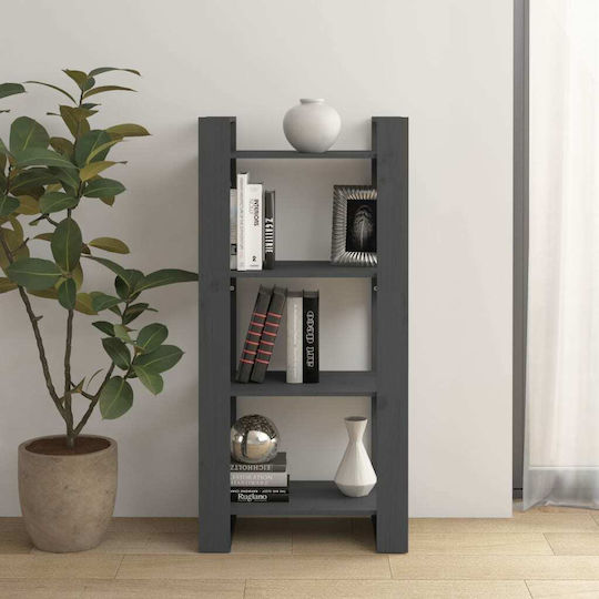 Bibliothek Grau 60x35x125cm