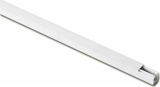 Viokar Canal de Cablu cu autocolant din Plastic 12x13mm Alb Set 2buc 2m