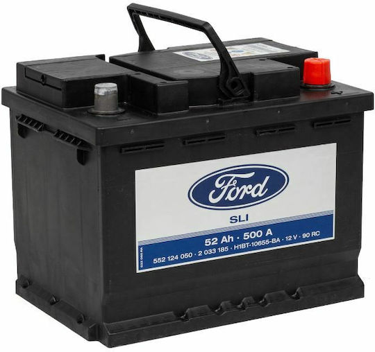 Ford Μπαταρία Αυτοκινήτου με Χωρητικότητα 52Ah και CCA 500A