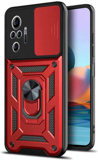 Bodycell Armor Slide Back Cover Πλαστικό Κόκκινο (Poco M4 Pro 5G / Redmi Note 11s 5G)