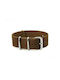 Braunes Stoff-NATO-Armband 24mm