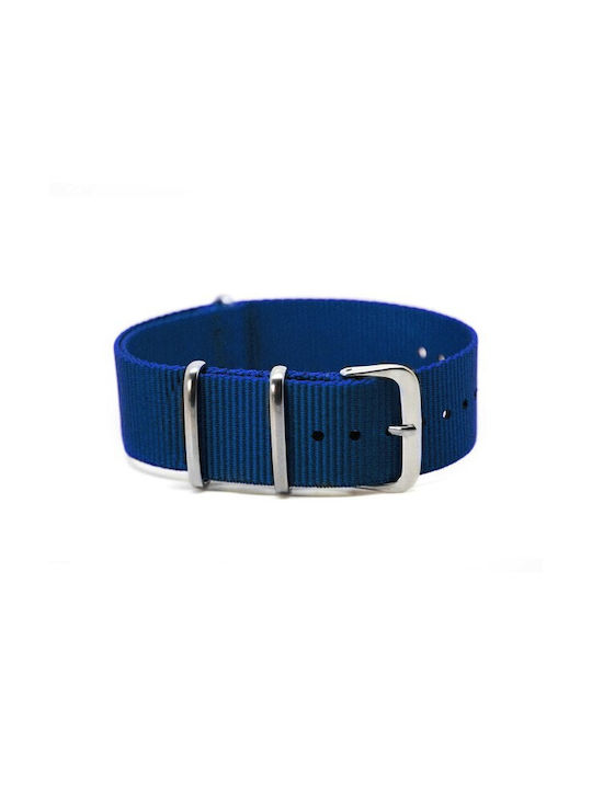 Armband NATO Blau Stoff 18mm