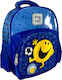 CHartini Poli Ο Κύριος Χαρούμενος School Bag Backpack Kindergarten in Blue color