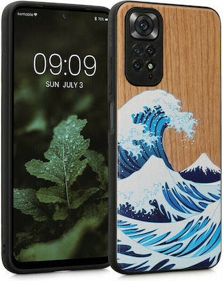 KWmobile Coperta din spate Lemn Japanese Wave (Redmi Note 11 / 11S 4G) 57386.02