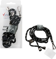 Volte-Tel Neck Strap Λουράκι Λαιμού για Κινητά Μαύρο / Ασημί Volte-Tel Neck Strap Λουράκι Λαιμού για Κινητά Μαύρο / Ασημί