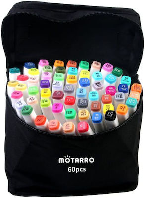 Motarro Double-Sided Permanent Markers Multicolour 60pcs MP001-4B-A