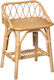 Wooden Kids Bedside Table Jolie Liberty Rattan Beige 37x30x56cm