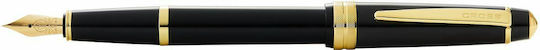 Cross Bailey Light Polished Писалка Medium Черна от Inox с Черно Мастило