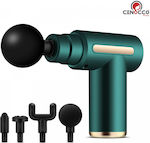 Cenocco Mini Gun Massage for the Legs, the Body & the Hands with Vibration Green CC-9113