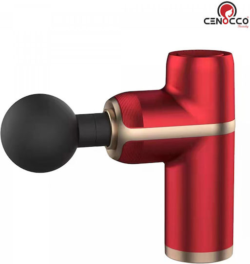 Cenocco CC-9114 Portable Mini Portable Mini Gun Massage for the Legs, the Body & the Hands with Vibration Red