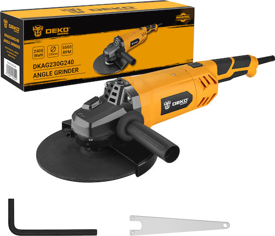 Deko Tools Angle Grinder Grinder 230mm Electric 2400W