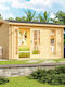 Holzhaus Faidra Beige M3.7xB3.2xH2.45m