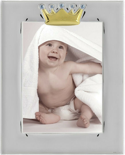 Prince Silvero Krone Kinder Fotorahmen Silber Silber 13x18cm