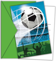 Invitations Football Soccer Fans 6pcs 93753Invitations & Envelopes 6pcs