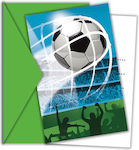 Invitations Football Soccer Fans 6pcs 93753Invitations & Envelopes 6pcs