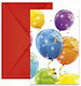 Invitations Sparkling Balloons 6pcs 88153Invitations & Envelopes 6pcs