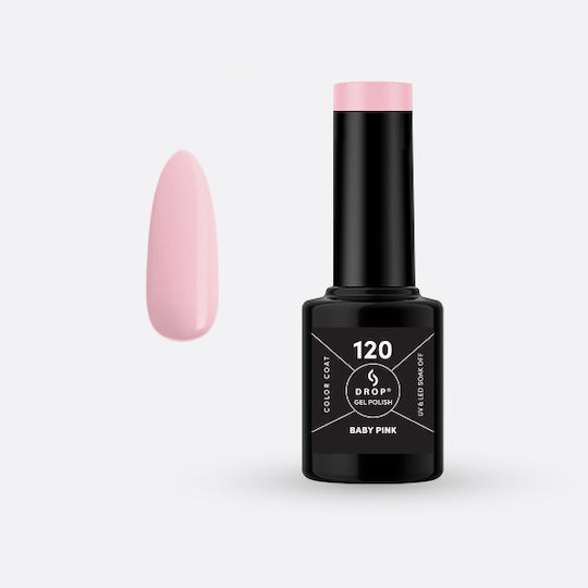 Drop Cosmetics Halb-permanenter Nagellack 120 Baby Pink 5ml 1Stück