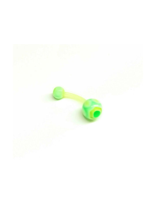 Belly button earring made of hypoallergenic silicone