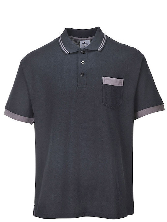 Portwest Work Polo Shirt Black