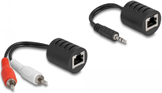 DeLock Konverter RJ-45 weiblich zu 3.5mm / RCA männlich 7Stück 87859